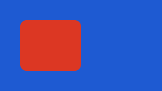 Actual VectorCraft export of the original red rounded badge on a blue artboard